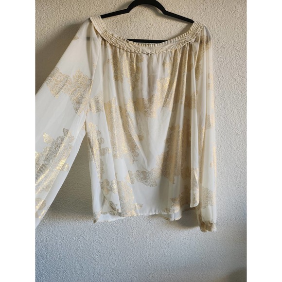 NWT Tendency Embordered Floral Off the Shoulder Womens Top M - Picture 5 of 9